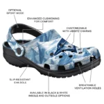 custom toronto blue jays mountain artwork clogs best selling