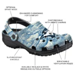 custom toronto blue jays sea swirls clogs best selling