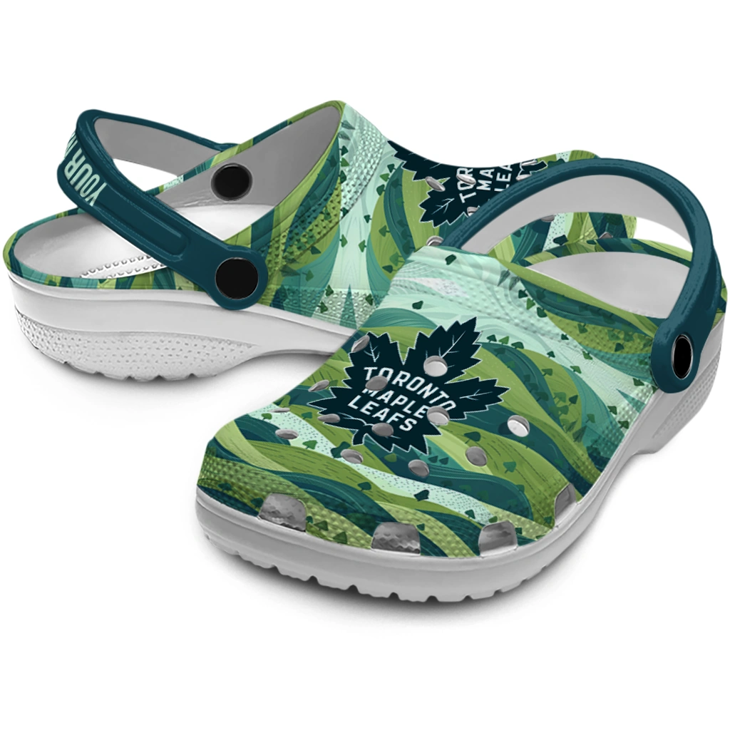 custom toronto maple leafs hills illustration clogs high quality custom toronto maple leafs hills illustration clogs high quality