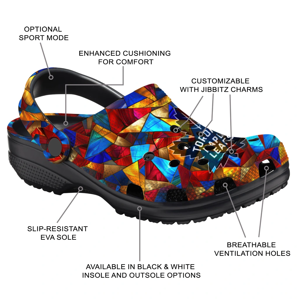 custom toronto maple leafs prism pieces clogs new arrival custom toronto maple leafs prism pieces clogs new arrival