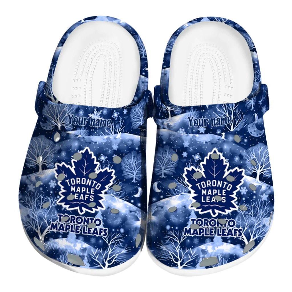 custom toronto maple leafs snowy hills clogs best selling custom toronto maple leafs snowy hills clogs best selling