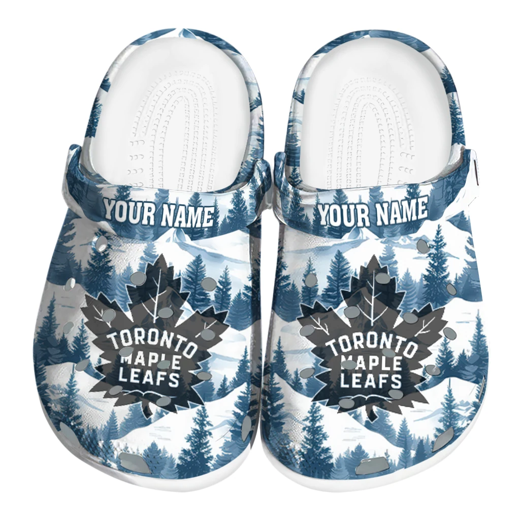 custom toronto maple leafs snowy mountains clogs best selling custom toronto maple leafs snowy mountains clogs best selling