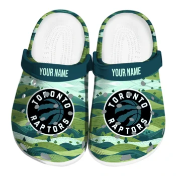 custom toronto raptors hills illustration clogs best selling