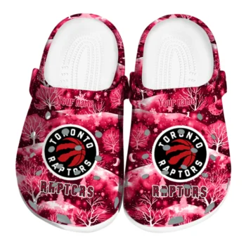 custom toronto raptors snowy hills clogs best selling