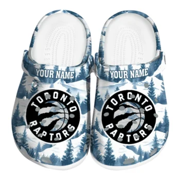 custom toronto raptors snowy mountains clogs best selling