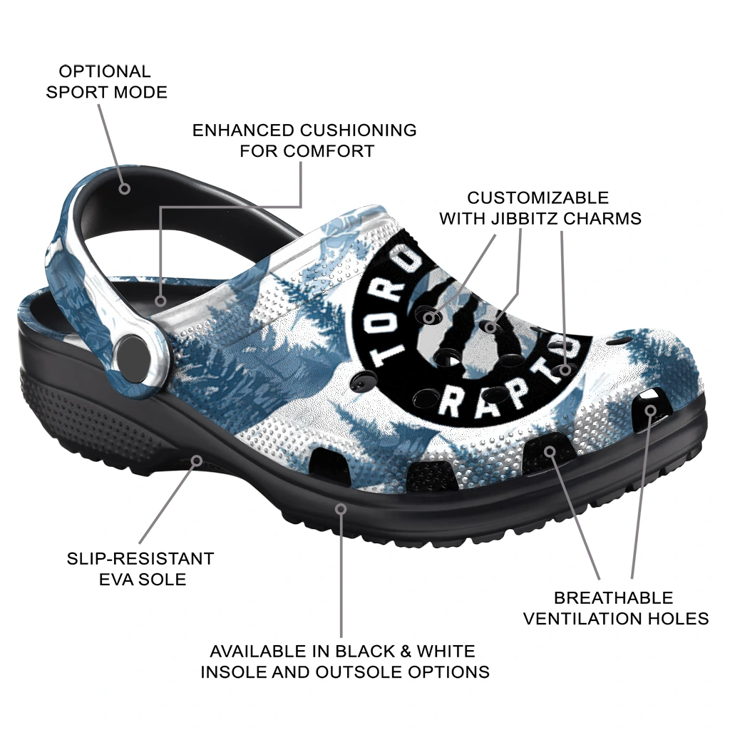 custom toronto raptors snowy mountains clogs new arrival custom toronto raptors snowy mountains clogs new arrival