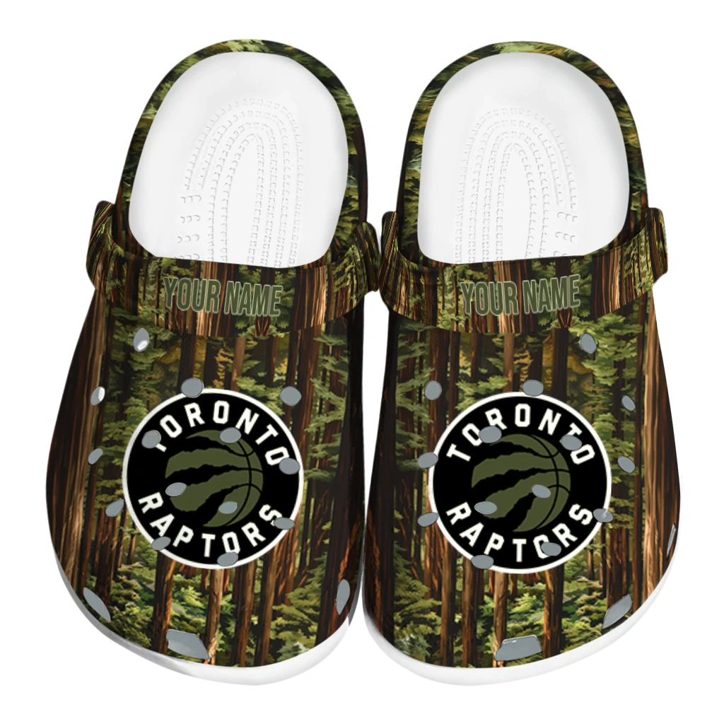 custom toronto raptors woods forest designs clogs best selling custom toronto raptors woods forest designs clogs best selling