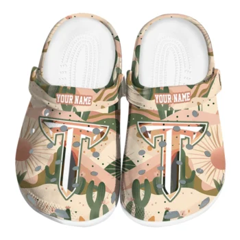 custom troy trojans desert cactus pattern clogs best selling