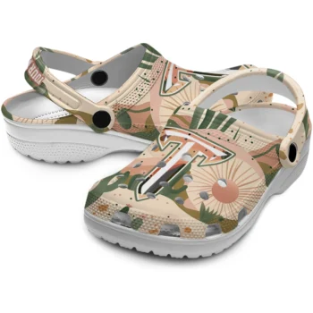 custom troy trojans desert cactus pattern clogs high quality