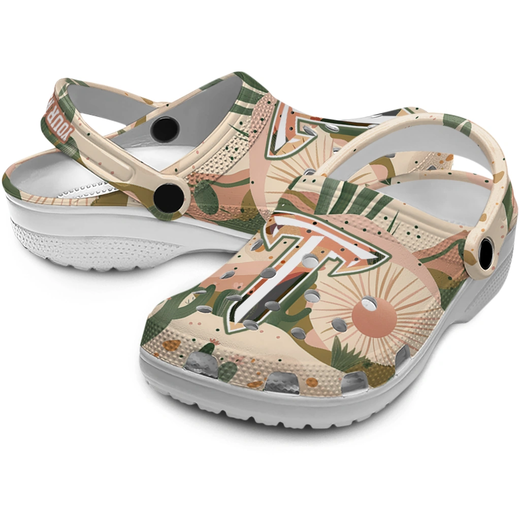 custom troy trojans desert cactus pattern clogs high quality custom troy trojans desert cactus pattern clogs high quality