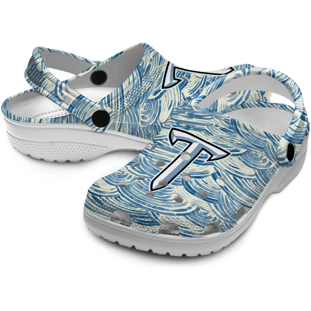 custom troy trojans sea swirls clogs high quality custom troy trojans sea swirls clogs high quality