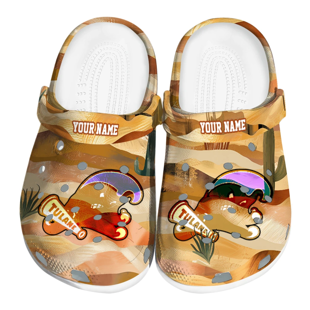 custom tulane green wave desert layers clogs best selling custom tulane green wave desert layers clogs best selling