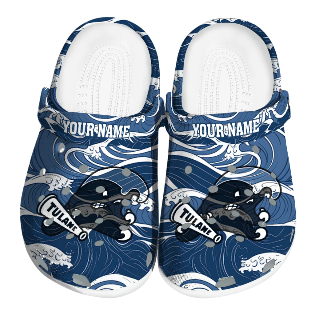 custom tulane green wave flow clogs best selling custom tulane green wave flow clogs best selling