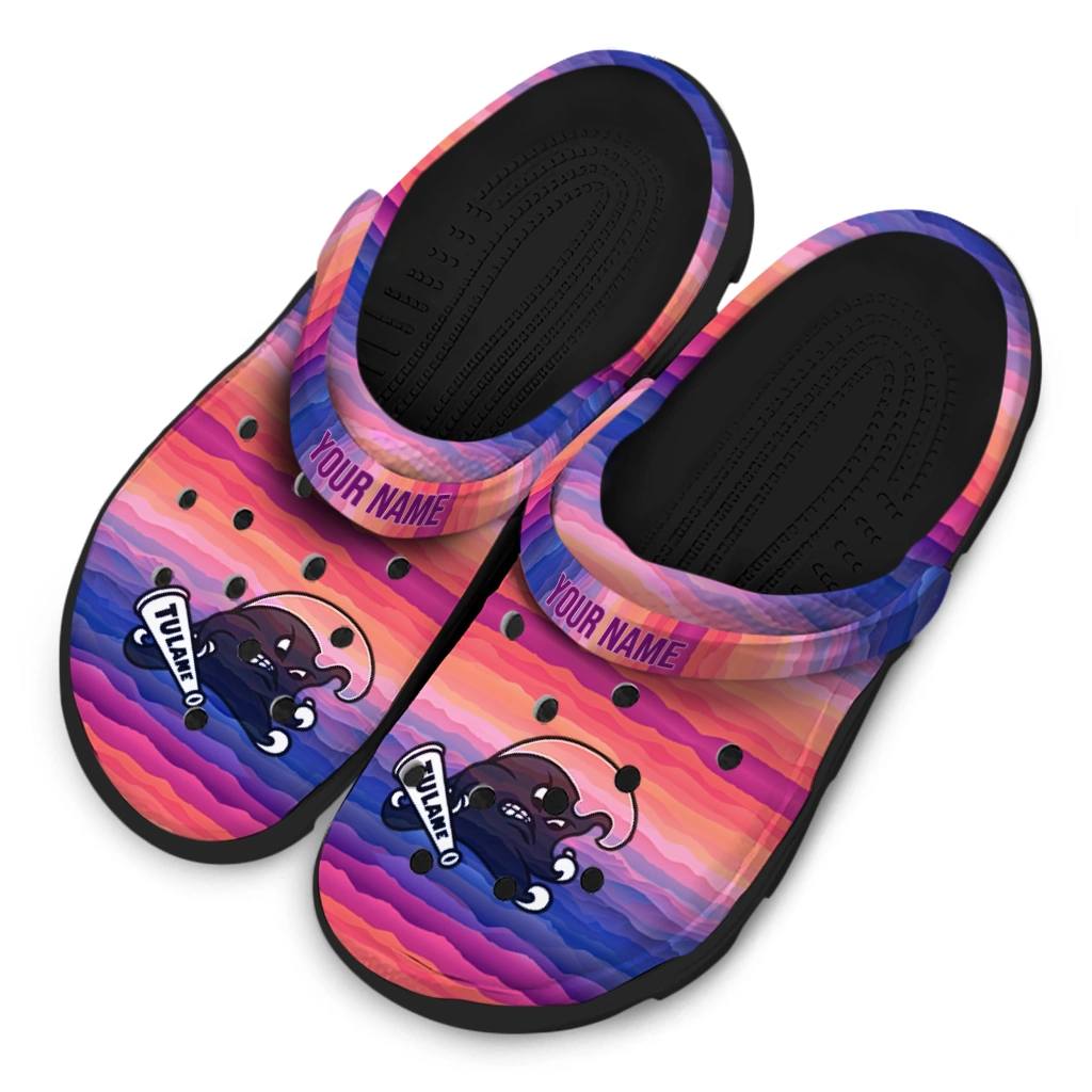 custom tulane green wave wavy stripes clogs latest model custom tulane green wave wavy stripes clogs latest model