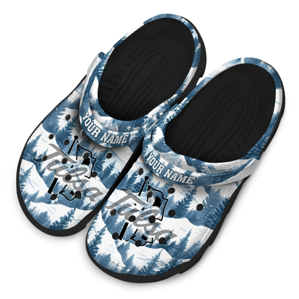 custom tulsa golden hurricane snowy mountains clogs latest model custom tulsa golden hurricane snowy mountains clogs latest model