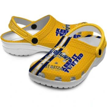 custom twisted tea bold lettering yellow blue clogs high quality hey clogs