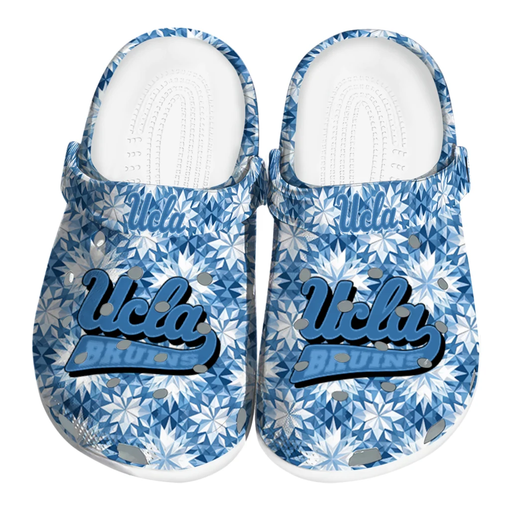 custom ucla bruins snowflake mosaic clogs best selling custom ucla bruins snowflake mosaic clogs best selling