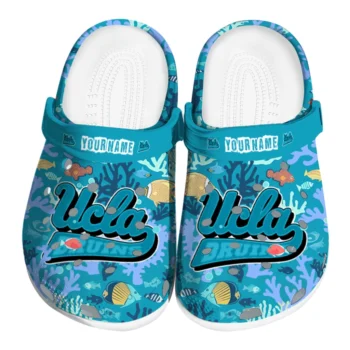 custom ucla bruins tropical fish ocean clogs best selling