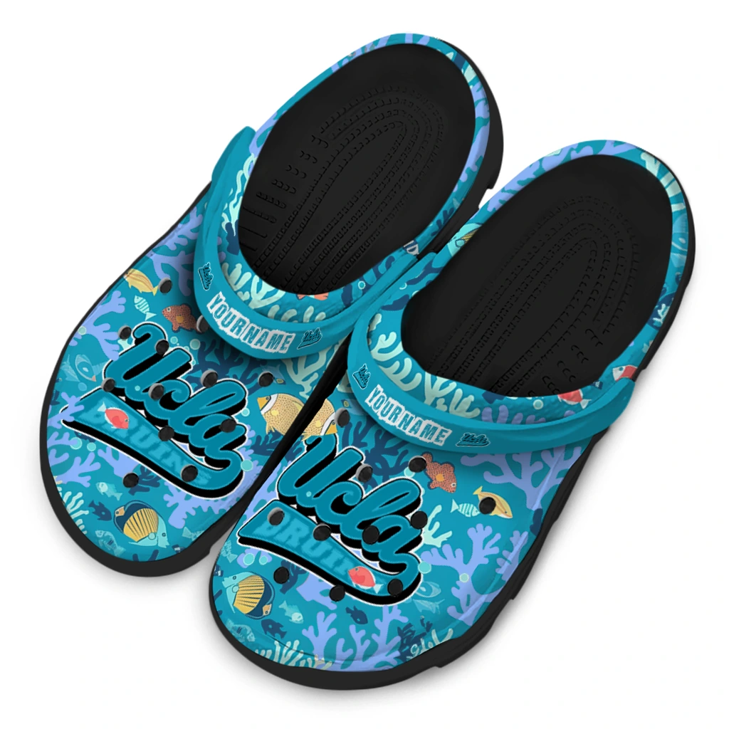 custom ucla bruins tropical fish ocean clogs latest model custom ucla bruins tropical fish ocean clogs latest model