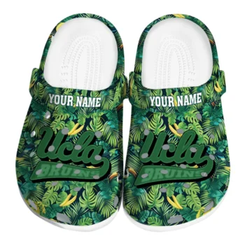 custom ucla bruins tropical leaves clogs best selling