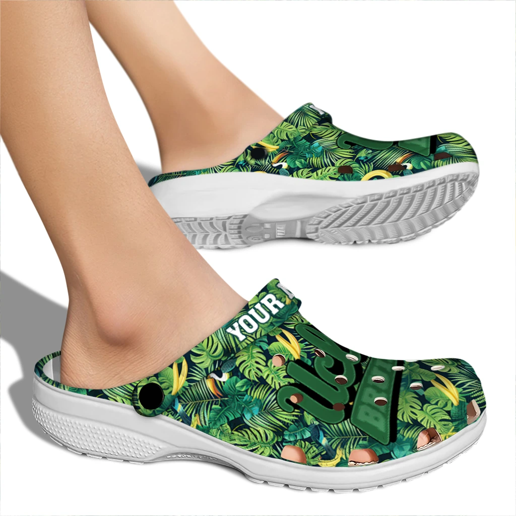 custom ucla bruins tropical leaves clogs fashion forward custom ucla bruins tropical leaves clogs fashion forward