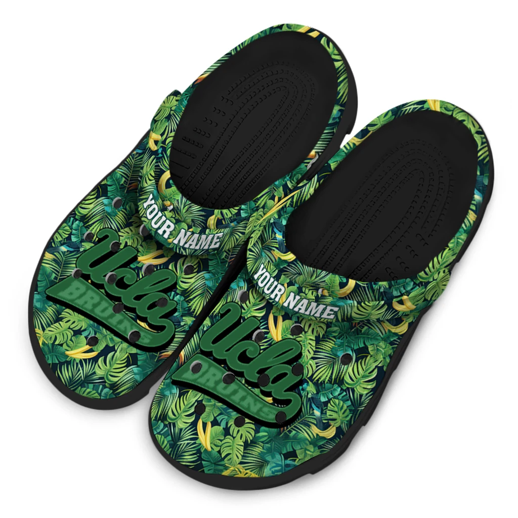 custom ucla bruins tropical leaves clogs latest model custom ucla bruins tropical leaves clogs latest model