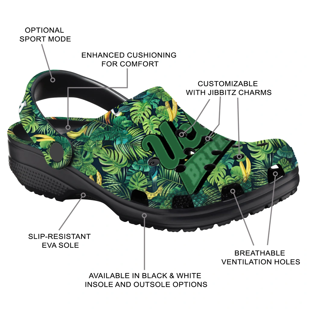 custom ucla bruins tropical leaves clogs new arrival custom ucla bruins tropical leaves clogs new arrival