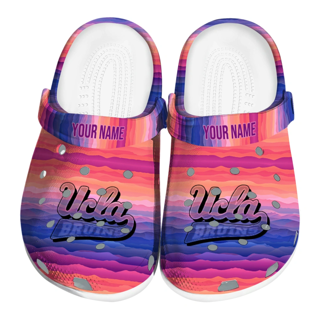 custom ucla bruins wavy stripes clogs best selling custom ucla bruins wavy stripes clogs best selling