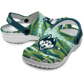 custom uconn huskies hills illustration clogs high quality