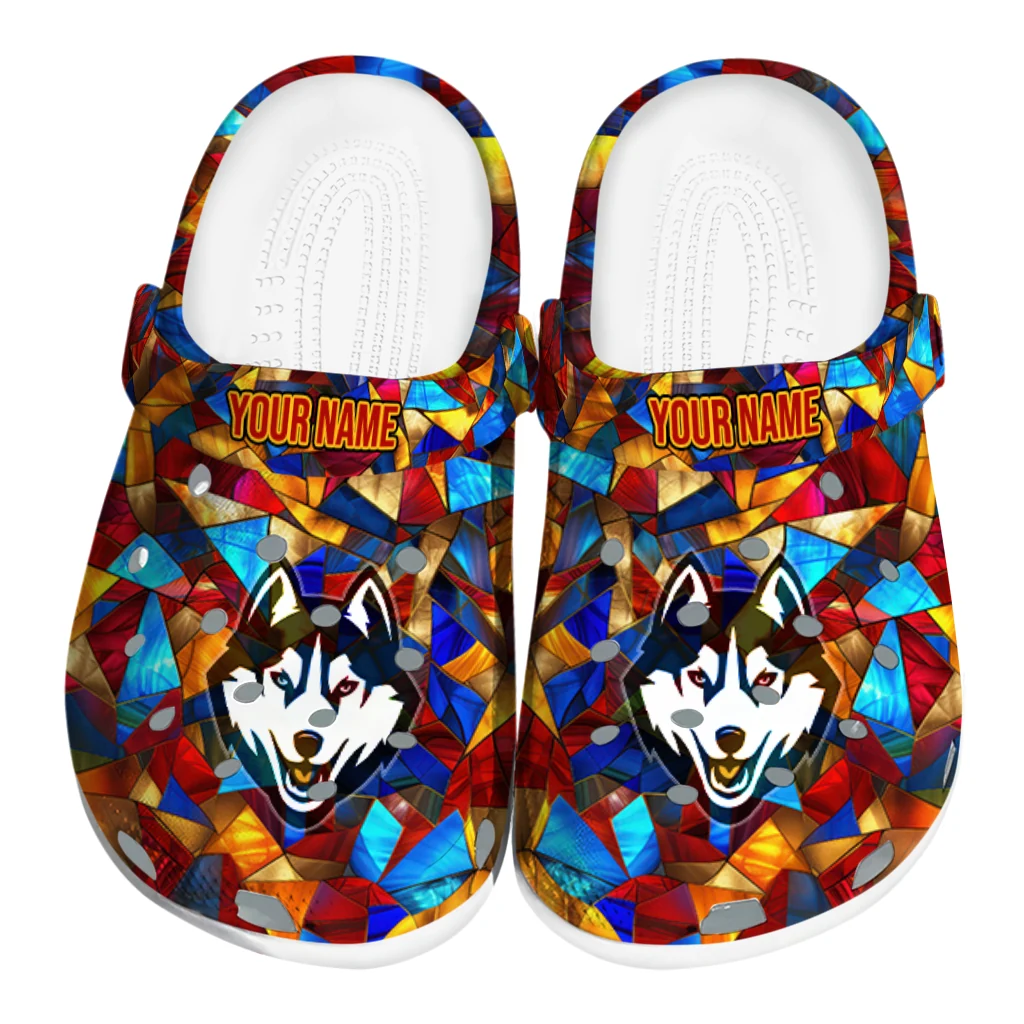 custom uconn huskies prism pieces clogs best selling custom uconn huskies prism pieces clogs best selling