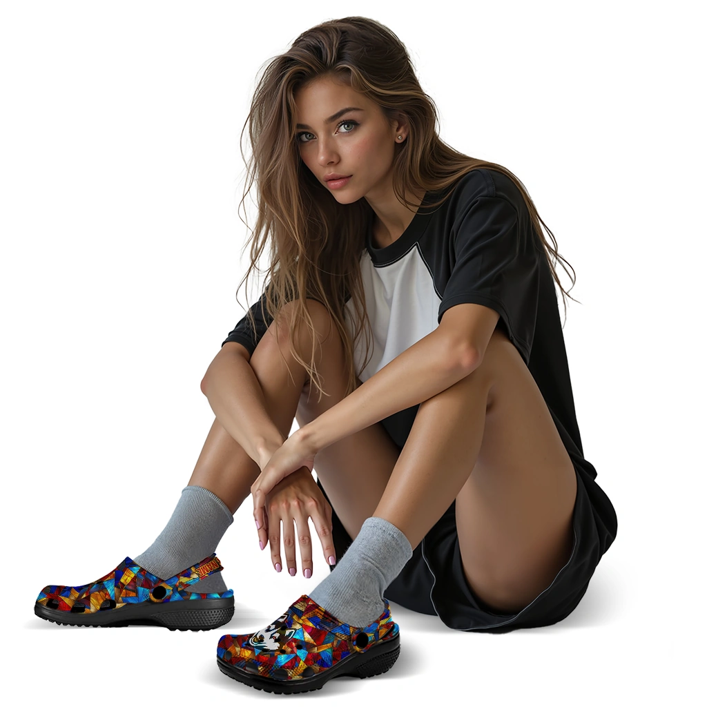 custom uconn huskies prism pieces clogs premium grade custom uconn huskies prism pieces clogs premium grade