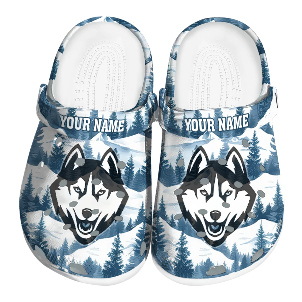 custom uconn huskies snowy mountains clogs best selling custom uconn huskies snowy mountains clogs best selling