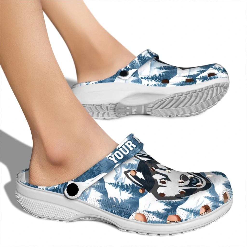 custom uconn huskies snowy mountains clogs fashion forward custom uconn huskies snowy mountains clogs fashion forward
