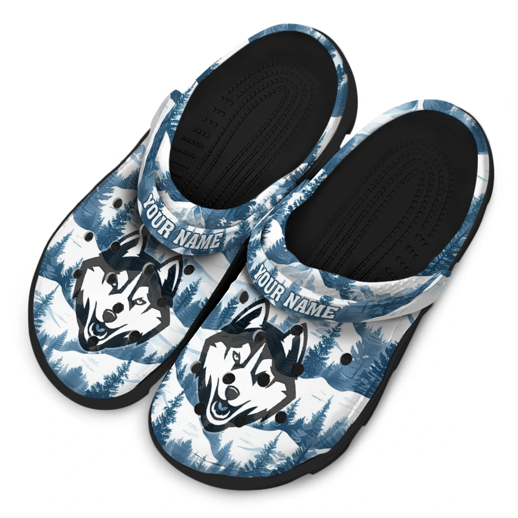 custom uconn huskies snowy mountains clogs latest model custom uconn huskies snowy mountains clogs latest model