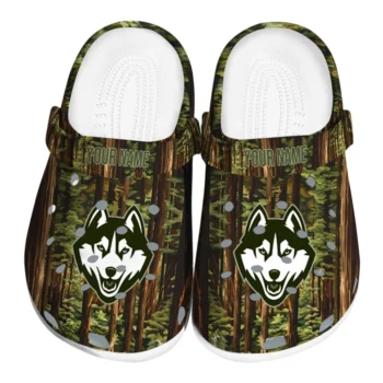 custom uconn huskies woods forest designs clogs best selling
