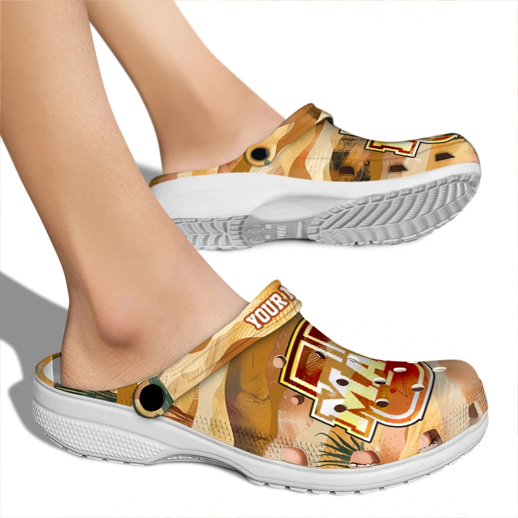 custom umass minutemen desert layers clogs fashion forward custom umass minutemen desert layers clogs fashion forward
