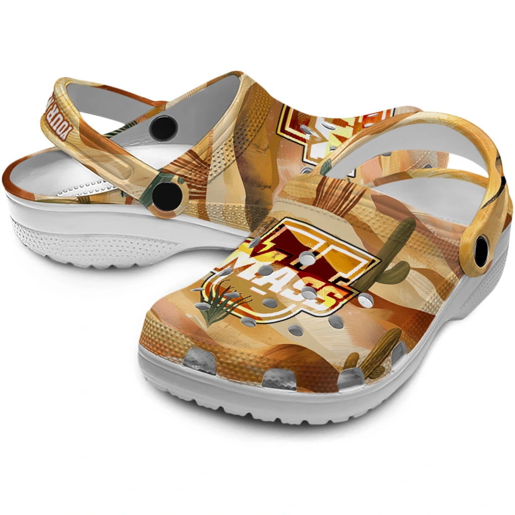 custom umass minutemen desert layers clogs high quality custom umass minutemen desert layers clogs high quality