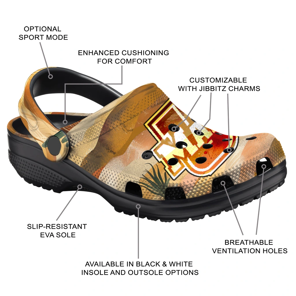custom umass minutemen desert layers clogs new arrival custom umass minutemen desert layers clogs new arrival