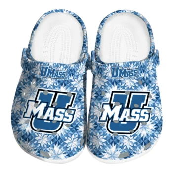 custom umass minutemen snowflake mosaic clogs best selling