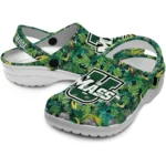 custom umass minutemen tropical leaves clogs best selling