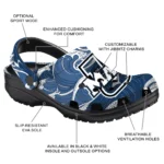 custom umass minutemen wave flow clogs best selling