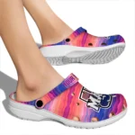 custom umass minutemen wavy stripes clogs best selling