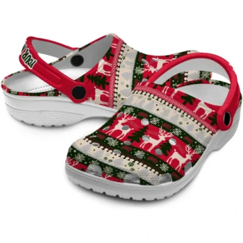custom unlv rebels christmas motif clogs high quality