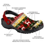 custom usc trojans christmas motif clogs best selling