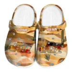 custom utah jazz desert layers clogs best selling