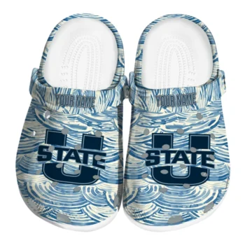 custom utah state aggies sea swirls clogs best selling