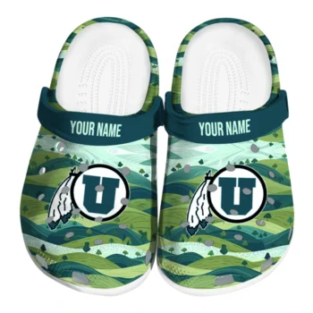 custom utah utes hills illustration clogs best selling