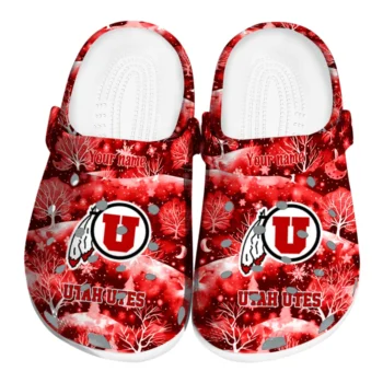 custom utah utes snowy hills clogs best selling