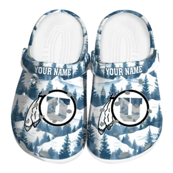 custom utah utes snowy mountains clogs best selling