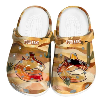 custom vancouver canucks desert layers clogs best selling